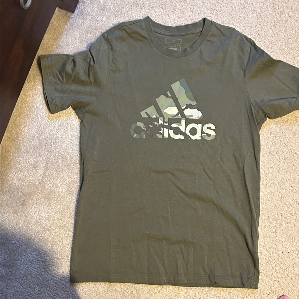 Adidas Men's Olive Graphic Tee